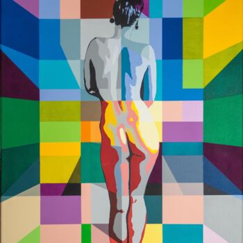 Painting titled "Kaléidoscope" by Jean Philoctete, Original Artwork, Acrylic