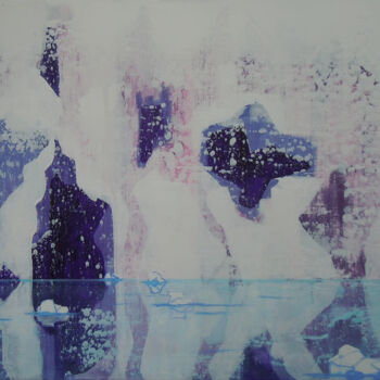 Painting titled " Féeries 2 " by Amélie Romet, Original Artwork, Acrylic