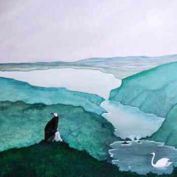 Painting titled "Duel" by Patrice Serelle, Original Artwork, Acrylic