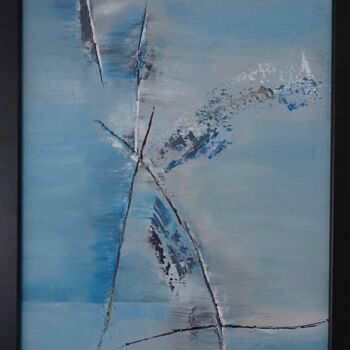 Painting titled "Tableau 22" by Magali Martin, Original Artwork, Acrylic