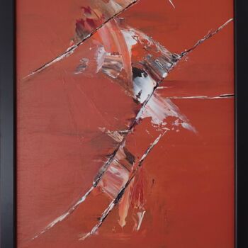 Painting titled "Tableau 19" by Magali Martin, Original Artwork, Acrylic