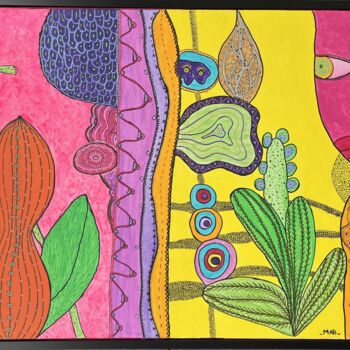 Peinture intitulée "Matrice" par Mab - Mona André Burato, Œuvre d'art originale, Acrylique
