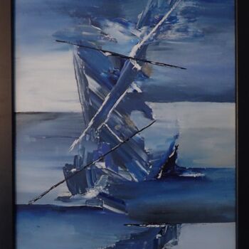 Painting titled "Tableau 12" by Magali Martin, Original Artwork, Acrylic