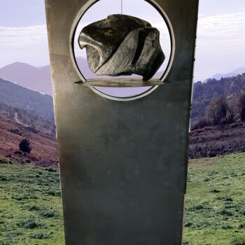 Sculpture titled "2020 . C7 Serpentin…" by Alain Despres, Original Artwork, Stone