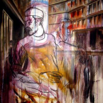 Painting titled "Nomades" by Harry Kampianne, Original Artwork, Acrylic