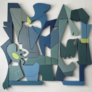 Painting titled ""Twist of Lime", di…" by Aline Jagodowicz, Original Artwork