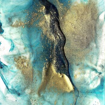 Painting titled "L'Homme qui avance" by Zahia, Original Artwork, Wax