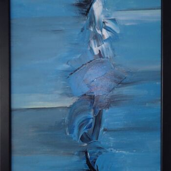 Painting titled "Tableau 6" by Magali Martin, Original Artwork, Acrylic