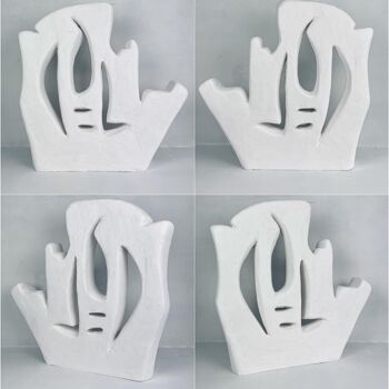 Sculpture intitulée "Forme Libre Nº29" par Aline Jagodowicz, Œuvre d'art originale, Plâtre