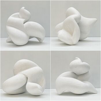 Sculpture titled "Forme Libre Nº22" by Aline Jagodowicz, Original Artwork, Plaster