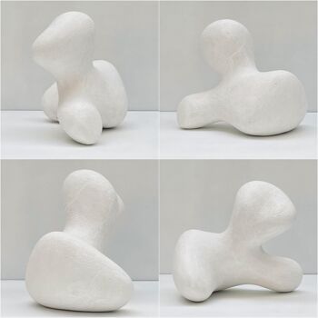 Sculpture titled "Forme Libre Nº25" by Aline Jagodowicz, Original Artwork, Plaster