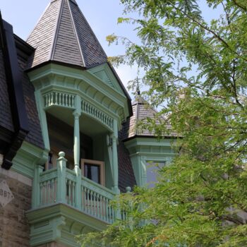 Photography titled "Montréal - balcon e…" by Joseph Durocher, Original Artwork, Digital Photography