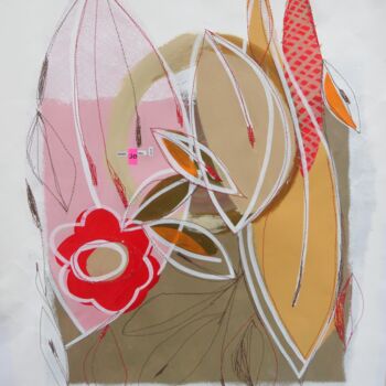 Painting titled "Danse de Mai " by Cécile Morillon, Original Artwork, Acrylic