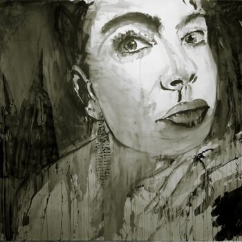 Drawing titled "FS Madonna series…" by Christophe Avella Bagur, Original Artwork, Ink