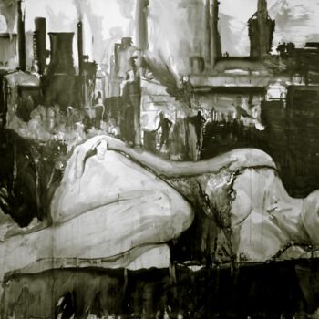Drawing titled "Face FS Madonna ser…" by Christophe Avella Bagur, Original Artwork, Ink