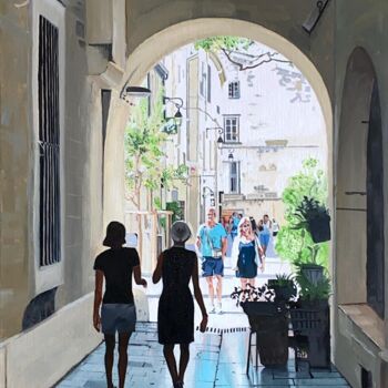 Textile Art titled "Rue Voltaire" by Arnaud Feuga, Original Artwork, Textile fiber