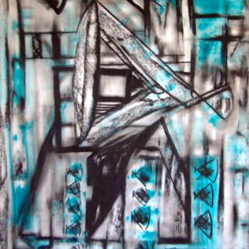 Drawing titled "Sans titre" by Ilhem Ellouze, Original Artwork, Acrylic