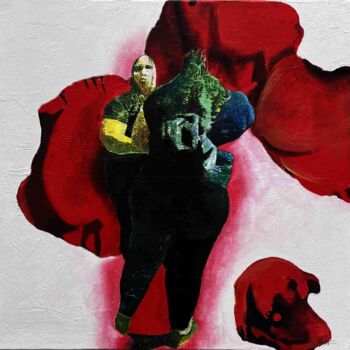 Peinture intitulée "DISCUSSION_MONDAINE" par Alain Cabot, Œuvre d'art originale, Acrylique