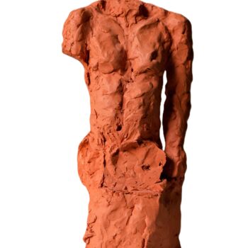 Sculpture titled "Persée" by Dominique Ganiage, Original Artwork, Clay
