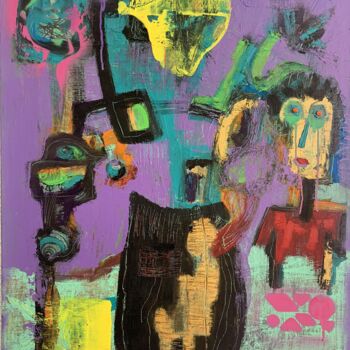 Painting titled "GENTLEMAN TAKE POLA…" by Frédéric Batard, Original Artwork, Oil