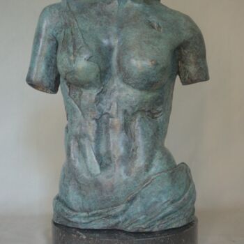 Sculpture titled "Torse de Cléopâtre" by Jean Gabriel Mondié, Original Artwork, Bronze
