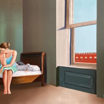 Painting titled "Le café renversé" by Jean-Jacques Venturini, Original Artwork, Oil