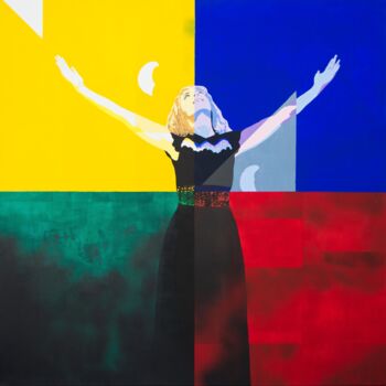 Painting titled "Isolde" by Jean Philoctete, Original Artwork, Acrylic