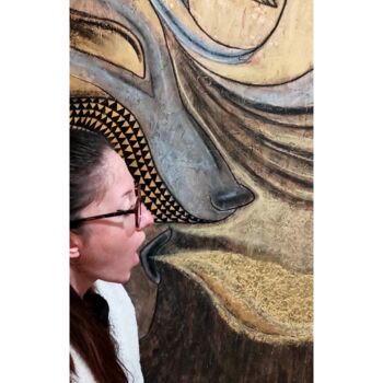 Peinture intitulée "La Loba" par Camille  Mazet, Œuvre d'art originale, Acrylique