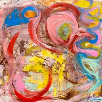 Painting titled "EVAMARC H 2023 FLOW…" by Eva Marc'H, Original Artwork, Acrylic
