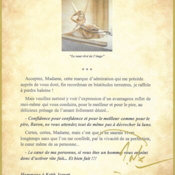 Arts numériques intitulée "LE SAUT REVE DE L'A…" par Philippe, Sully, Henri Robert, Œuvre d'art originale, Papier