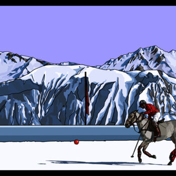 Digital Arts titled "neige polo" by Philippe Keat Chea Oum, Original Artwork