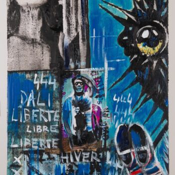 Painting titled "H2BIRTHBEN23" by Enelhe, Original Artwork, Wood