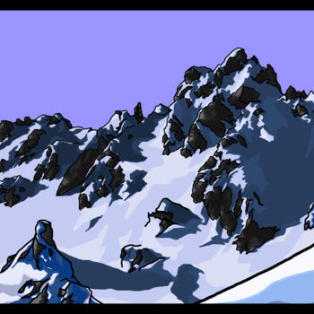 Digital Arts titled "Courchevel" by Philippe Keat Chea Oum, Original Artwork