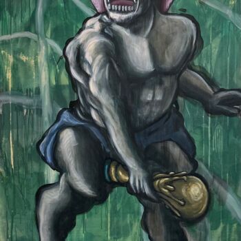 Painting titled "Suarez CDM" by Philippe Keat Chea Oum, Original Artwork, Acrylic