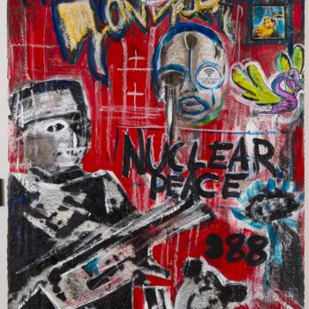 Painting titled "H1BIRHTBEN2023" by Enelhe, Original Artwork, Wood