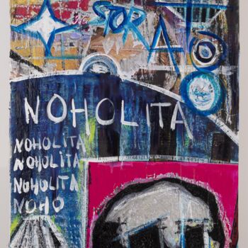 Painting titled "H3NOLITA2021" by Enelhe, Original Artwork, Wood