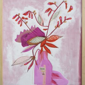 Collages titled "Sonate pour le sole…" by Cécile Morillon, Original Artwork, Acrylic
