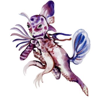 Dessin intitulée "Orchidée aérienne 2" par Stella Sujin, Œuvre d'art originale, Aquarelle