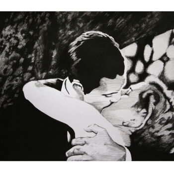 Drawing titled "Love Drawings #1 " by Nemanja Nikolic, Original Artwork, Graphite