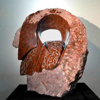 Sculpture titled "2017 . 77 Marbre gr…" by Alain Despres, Original Artwork, Stone