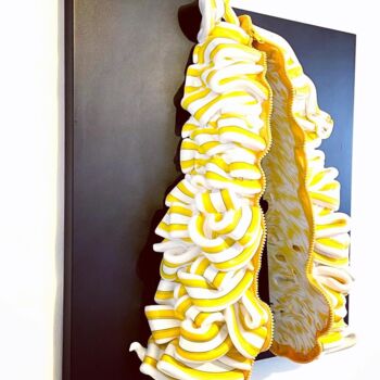 Sculpture titled "Géode" by Audrey Steiner, Original Artwork