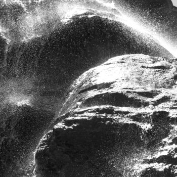 Digital Arts titled "La cascade de la Sa…" by Thierry Forli, Original Artwork, Digital Print