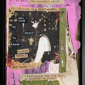 Collages titled "Vexation Of spirit" by Zar, Original Artwork, Cardboard