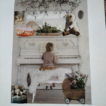 Collages titled "MEMORIES" by Lielie Sellier, Original Artwork, Collages
