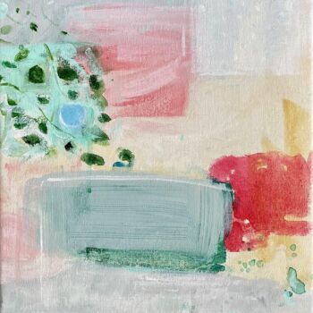 Painting titled "Le printemps naissa…" by Diana Barrault, Original Artwork, Acrylic