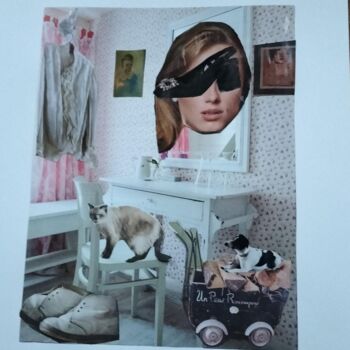 Collages titled "Un passé recomposé" by Lielie Sellier, Original Artwork, Collages