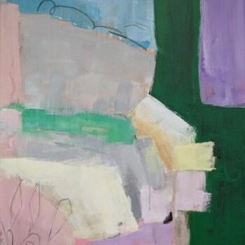 Painting titled "La maison de mon en…" by Diana Barrault, Original Artwork, Acrylic