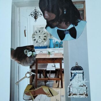Collages titled "INJONCTIONS" by Lielie Sellier, Original Artwork, Collages