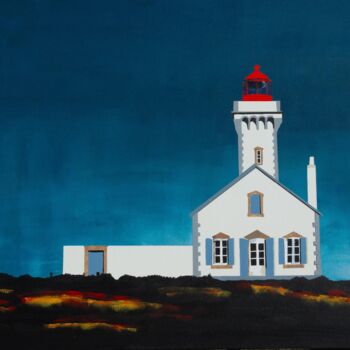 Painting titled "Belle-Île-en-Mer" by Jean Philoctete, Original Artwork, Acrylic