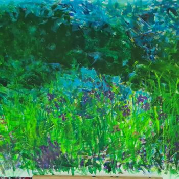 Painting titled "C'est l'été !" by Monica Dehaeze , Original Artwork, Acrylic